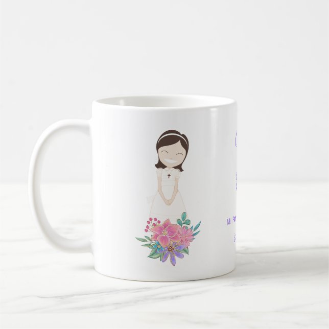 Mug Taza Primera Comunión CECILIA (Gauche)