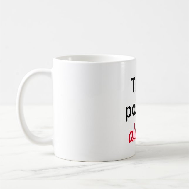Mug Taza think positive always (Gauche)