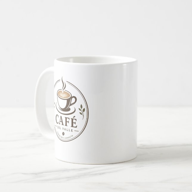 Mug Taza: Un buen café. (Devant gauche)