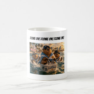 Mug TazaCome On Capibarras remera llena de entusiasmo 
