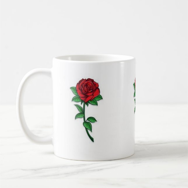 Mug tazas de café con maladie de roras  (Gauche)