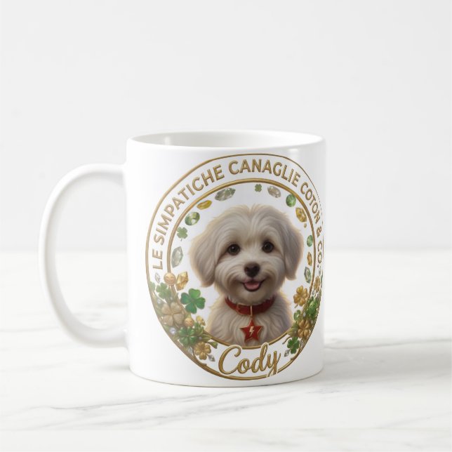 Mug Tazza Cody Bianca - Coton Detectives (Gauche)