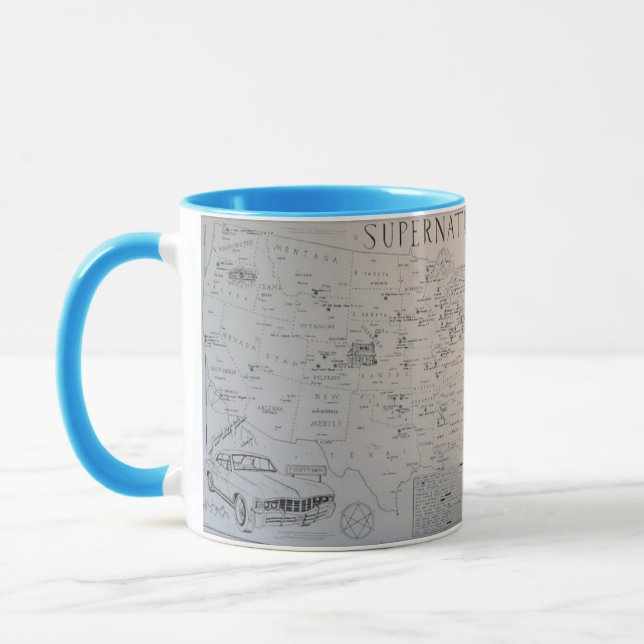 Mug Tazza Mappa Kansas (Gauche)