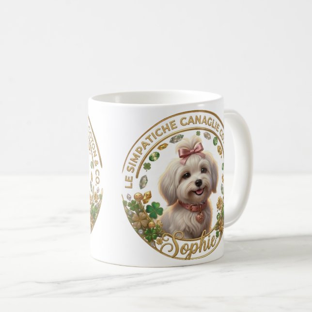 Mug Tazza Sophie Bianca - Coton Detectives (Devant droit)