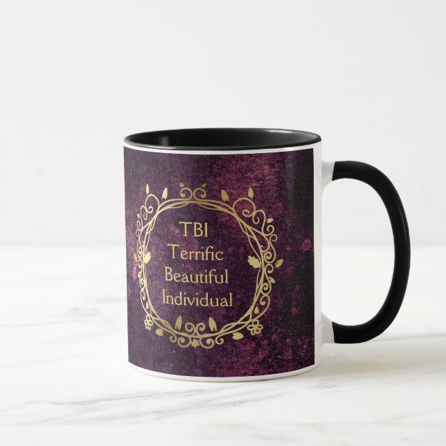 Mug TBI magnifique et magnifique or individuel sur vio (Droite)