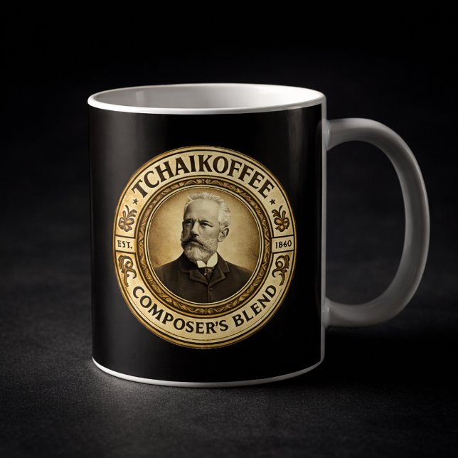Mug TCHAIKOFFEE Assortiment du Compositeur Musique Cla (Créateur téléchargé)