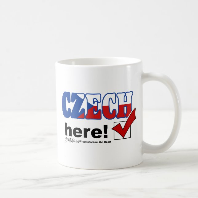 Mug Tchèque ici (léger) (Droite)