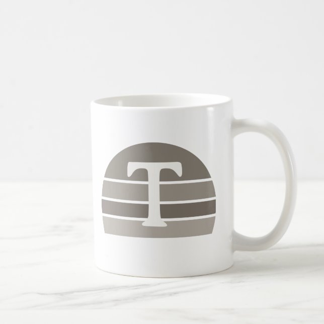 Mug TDPT Monogramme personnalisé Musique de lever de s (Droite)