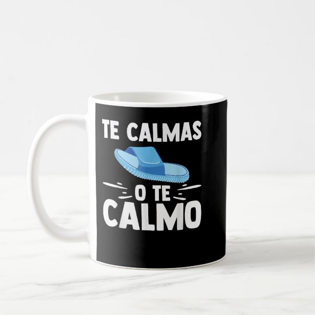 Mug Te Calmas O Te Calmo Professeur Espagnol Amusant E (Gauche)