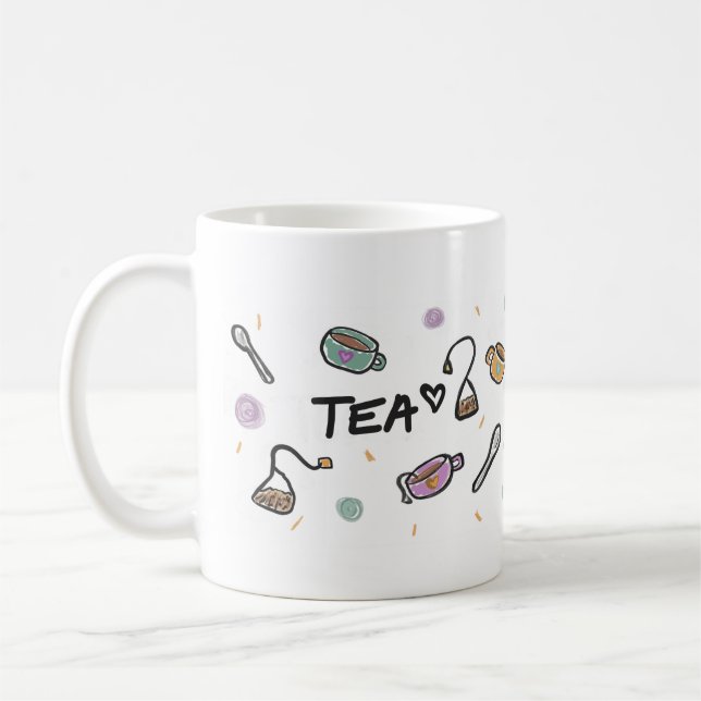 Mug Tea Lovers Mug, Illustration  (Gauche)