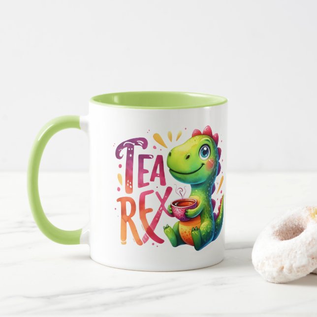 Mug Tea Rex Dinosaur (Avec donut)