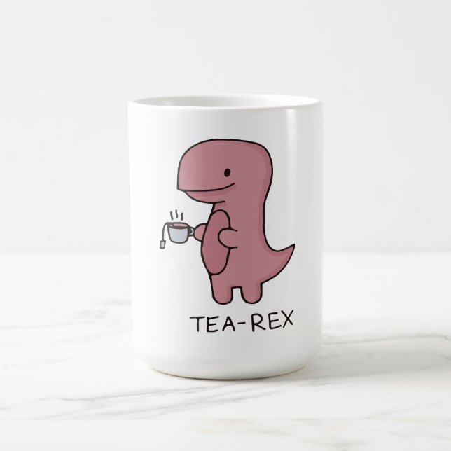 Mug Tea-Rex, dinosaure mignon, dino amoureux drôle (Centre)