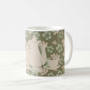 Mug Tea Set et Hibiscus Taupe Floral