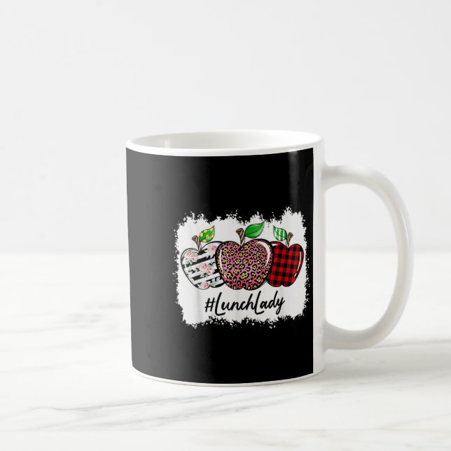 Mug Teach Love Insre Lunch Lady Leopard Red Plain  (Droite)