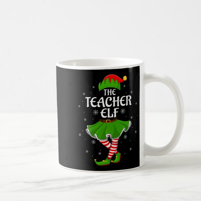 Mug Teacher Elf Christmas Family Girls Women Elf Squad (Droite)