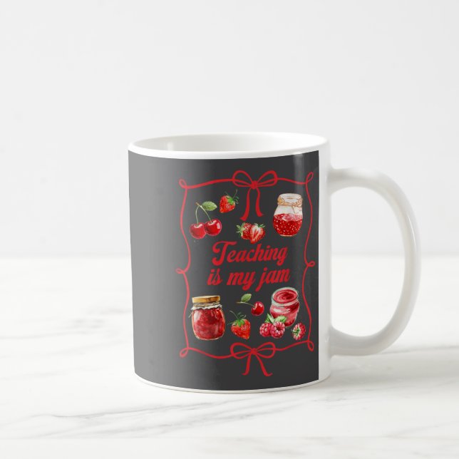 Mug Teacher Teach Loves Insre Strawberry Teaching Is M (Droite)