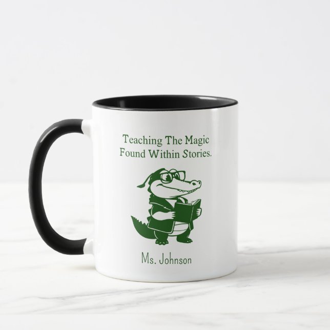 Mug Teaching Magic of Stories English Educator Design (Gauche)