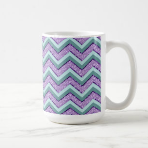 Mug Teal et zigzag d'améthyste