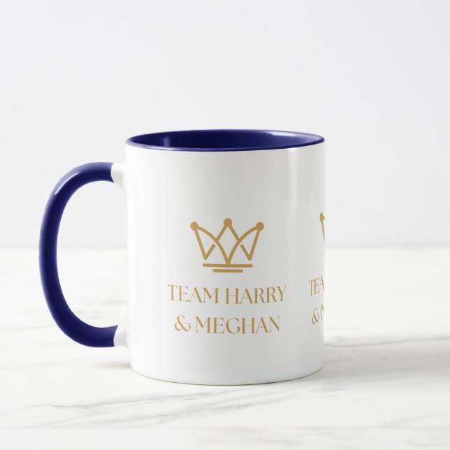 MUG TEAM HARRY & MEGHAN AVEC GOLD CROWN (Gauche)