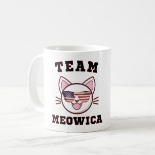 MUG TEAM MEOWICA - AMUSANT AMOUREUX DES CHATS AMÉRICAI