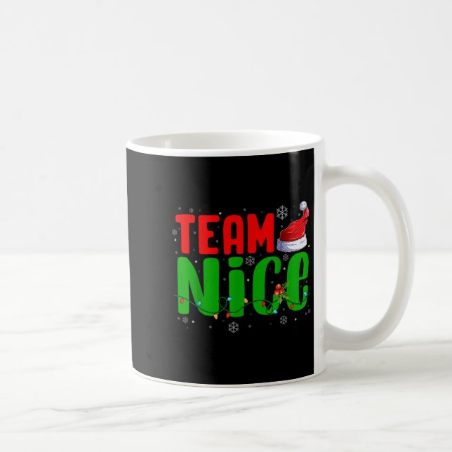 Mug Team Naughty Nice Santa Hat Funny Christmas Matchi (Droite)