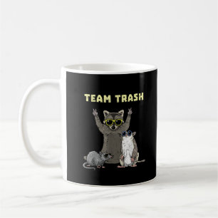 Mug Team Trash Opossum Raccoon Rat, Animaux Drôle Garb