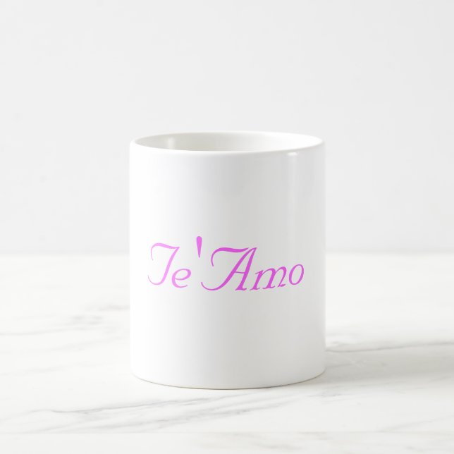 Mug Te'amo J'aime (Centre)