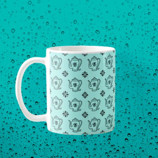 Mug Teapot and Botanical (Créateur téléchargé)