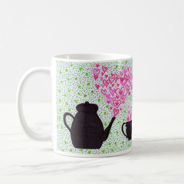 Mug - Teapot et Coeurs (Gauche)