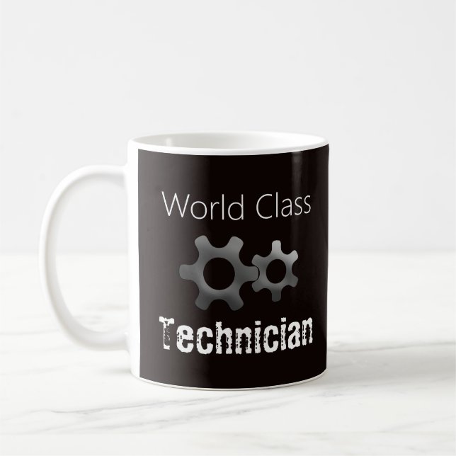 Mug Technicien de classe mondiale personnalisé (Gauche)