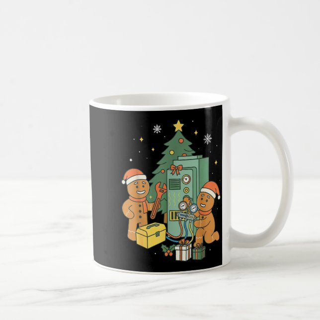 Mug Technicien de construction de Noël en pain d'épice (Droite)