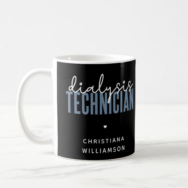 Mug Technicien de dialyse personnalisé | Cadeaux techn (Gauche)