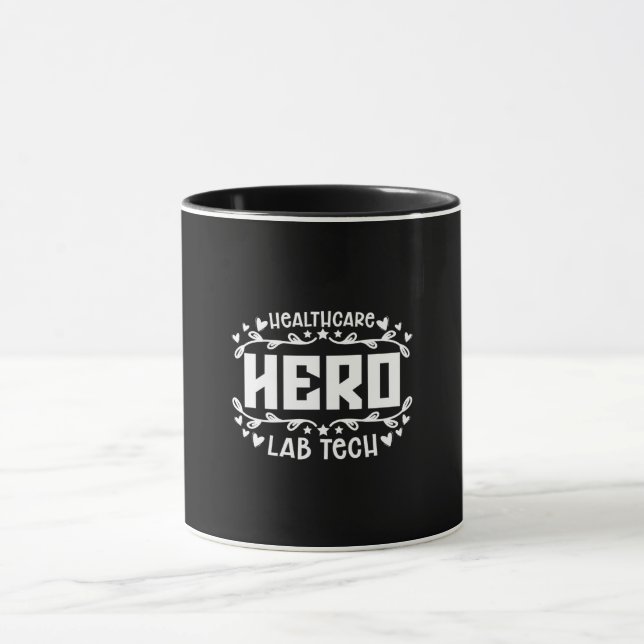 Mug Technicien de laboratoire de Héros de la santé (Centre)
