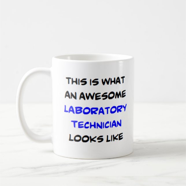 Mug technicien de laboratoire, génial (Gauche)