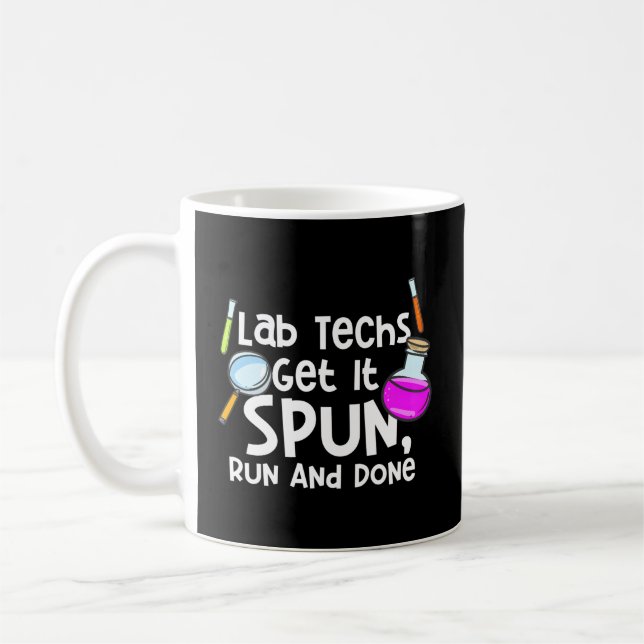 Mug Technicien De Laboratoire Pour Microbiologie Tech  (Gauche)