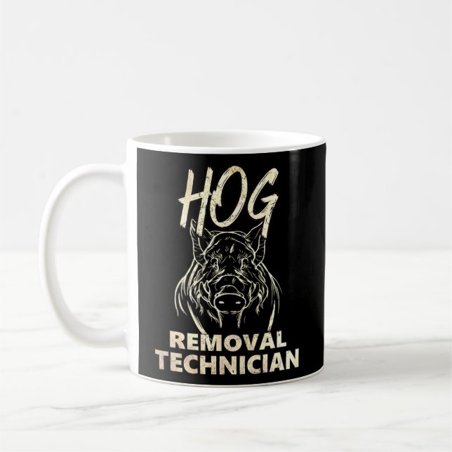 Mug Technicien de l'enlèvement de porc - Drapeau améri (Gauche)