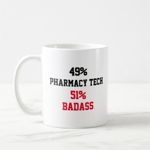 Mug Technicien de pharmacie Badass