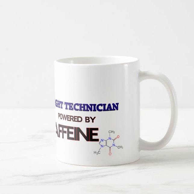 Mug Technicien de vol actionné par la caféine (Droite)