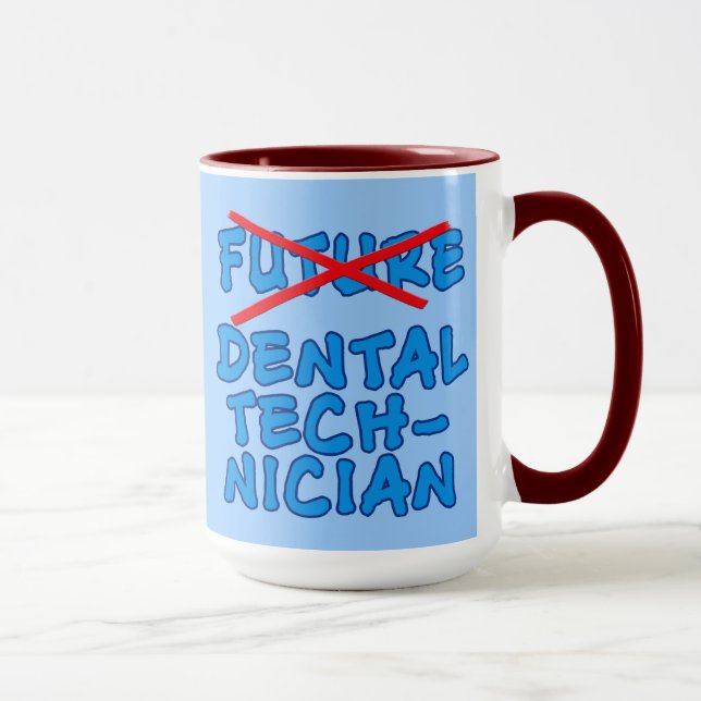 Mug Technicien dentaire plus futur (Droite)