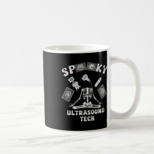 Mug Technicien échographie drôle squelette Halloween