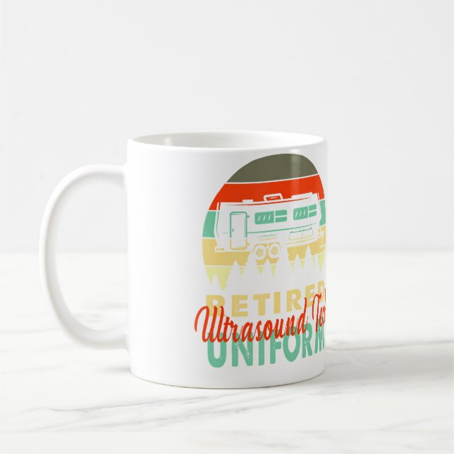 Mug Technicien échographie retraité uniforme RV campin (Gauche)