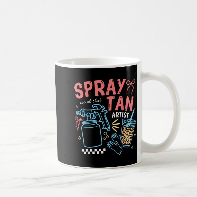Mug Technicien en beauté rétro de salon de bronzage pa (Droite)