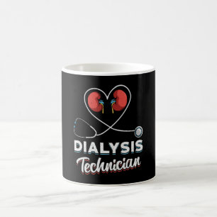 Mug Technicien en dialyse Love Infirmière Nephrologie