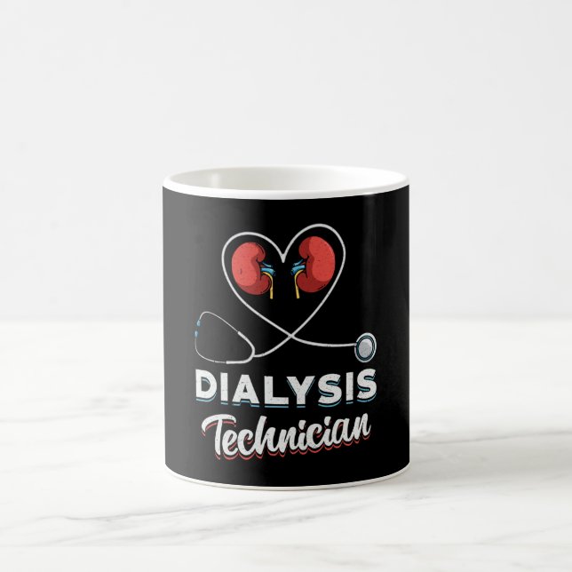 Mug Technicien en dialyse Love Infirmière Nephrologie  (Centre)