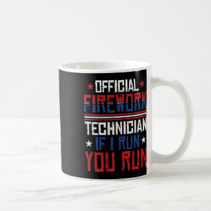 Mug Technicien en feux d'artifice 4 juillet drôle Usa