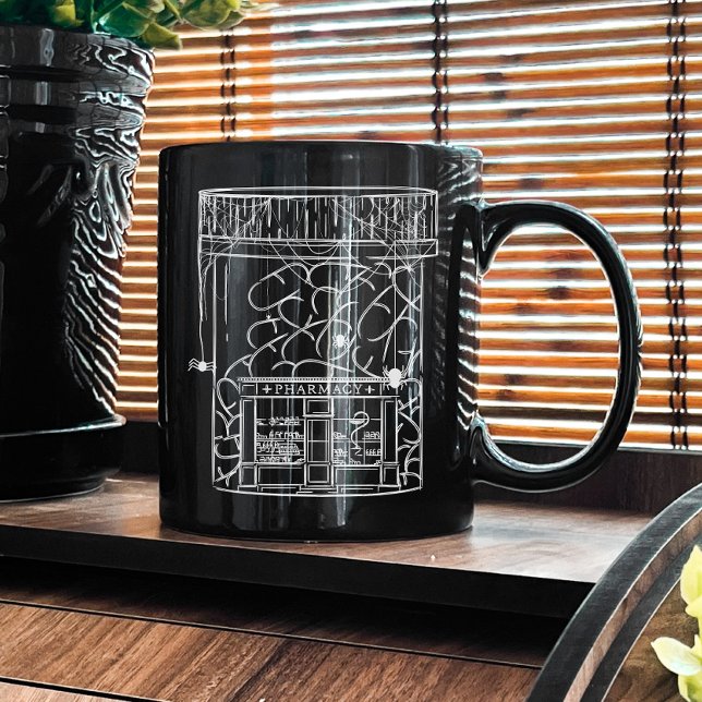Mug Technicien en pharmacie d'Halloween, Funny Pharmac (Créateur téléchargé)