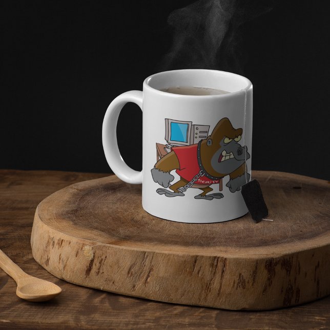 Mug Technicien en sécurité informatique Gorille en col (Créateur téléchargé)