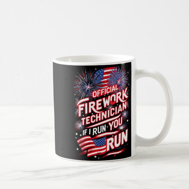 Mug Technicien Pyrotechnicien du 4 Juillet Fu (Droite)