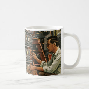 Mug Technicien radio de l'entreprise vintage réparant 