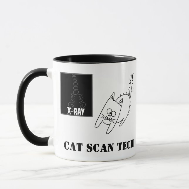 Mug Technicien spécialiste de la numérisation de chat  (Gauche)